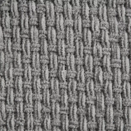 Suzi Decke, Tagesdecke, gewebt mit Fransen, Eurocurtains, grau