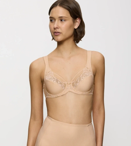 Modern Lace Cotton W02 Triumph Soft-BH – Beige