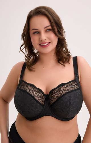 BSM 1320 Willow Gaia Soft-BH schwarz – großer Busen, Bügel, Spitze, breite Träger