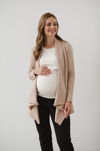 Beige Umstandsstrickjacke von Mama Wrap Milk&Love