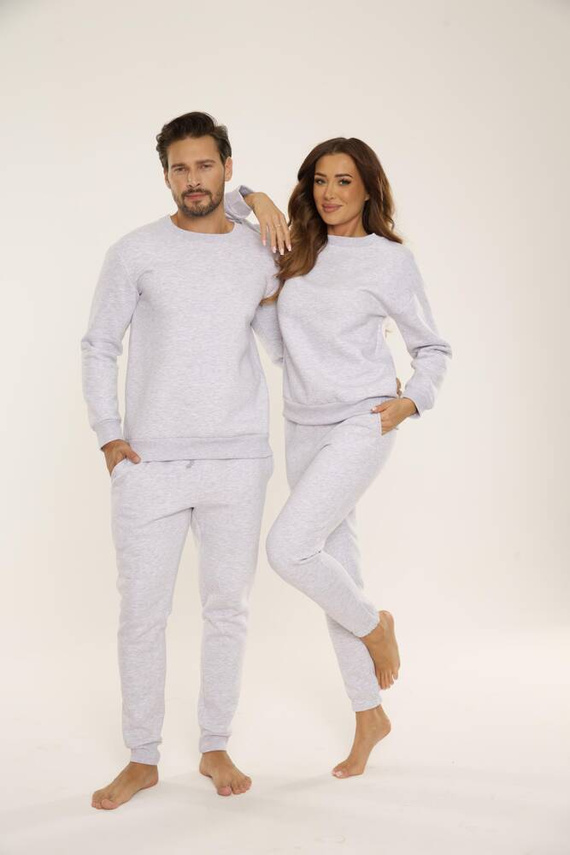 813 Indigo Herren-Trainingsanzug von De Lafense - leicht meliert