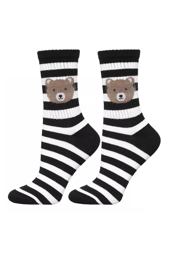 Moraj CSL250-938 Damensocken – Baumwolle mit einem süßen Teddybären
