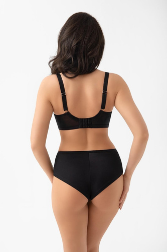 B 020 Lori Gorsenia Brazilian Slip Schwarz Mikrofaser Unsichtbar Unter der Kleidung