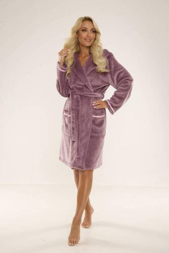 717 Serena Ladies' Short Dressing Gown Forex - berry