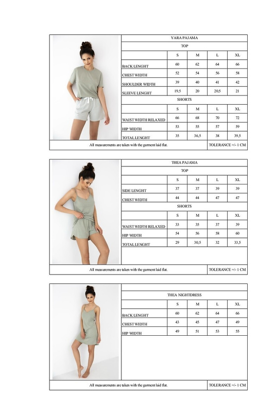 Sensis Thea Nachthemd khaki – leichtes Damen Sommer Nachthemd