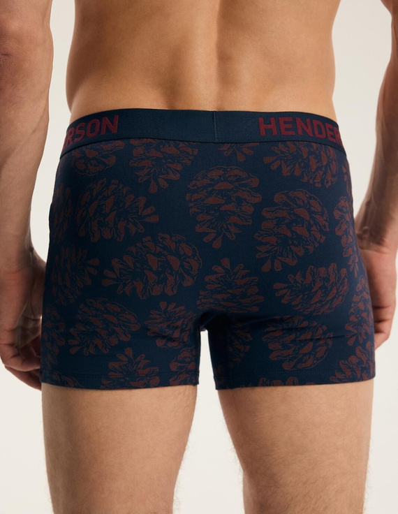 Henderson 45486 Fawn Herren Boxershorts 2er-Pack Baumwolle mit breitem Logo-Bund