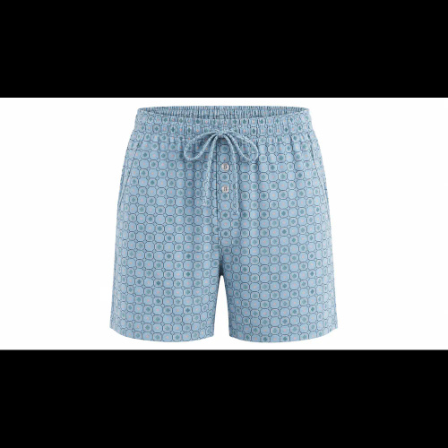 Sesto Senso 2026/02 Herrenkurzpyjama Blau 100% Baumwolle