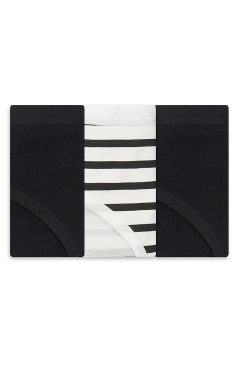 36508-K084 Henderson Schwarze Damenhöschen – Baumwoll-Bikini im 3er-Pack