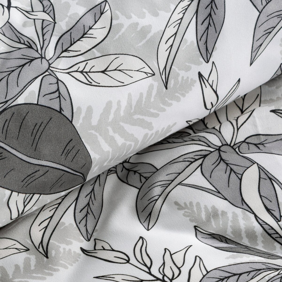 Bettwäsche Cassie Design 91 Blumenmuster wendbar weich mit Reißverschluss