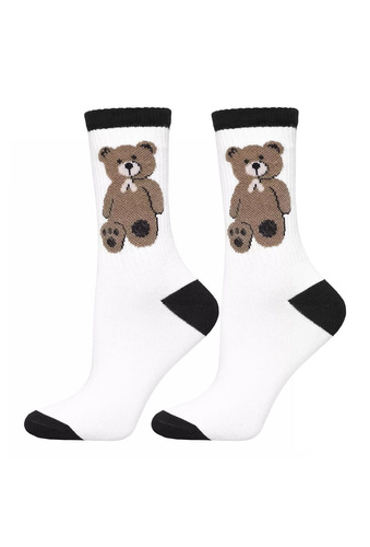 Moraj CSL250-938 Damensocken – Baumwolle mit einem süßen Teddybären