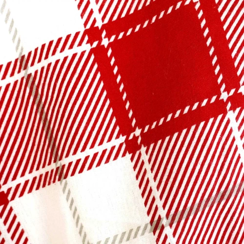 31516/1 Weihnachts-Flanellbettwäsche Flanelove Darymex grau rot – Set 100 % Baumwolle, warm und weich