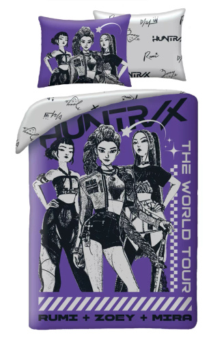 Halantex Baumwollbettwäsche K-POP Demon Hunters 05 140x200 70x90 Lila