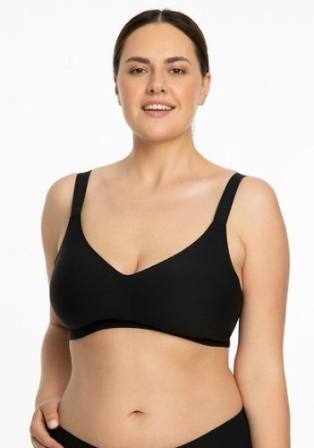 Jelly Bra Comfort Julimex schwarz beige – Bügel-BH für große Brüste