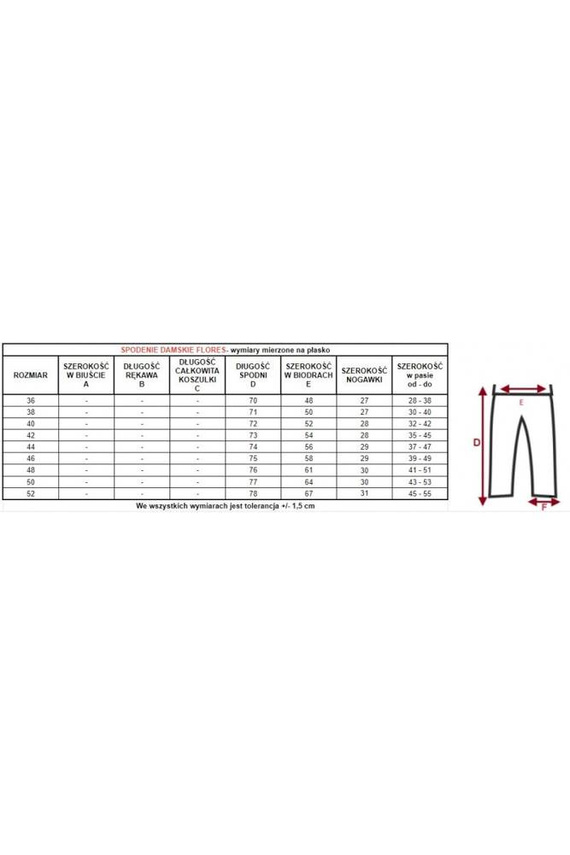 86660 Larisa Pyjama-Shorts 7/8 Möwe mit Blumendruck