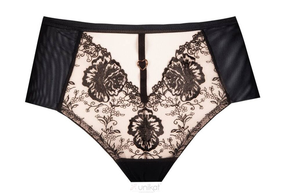 Saskia Damen-Boxershorts Unique Schwarz-Beige