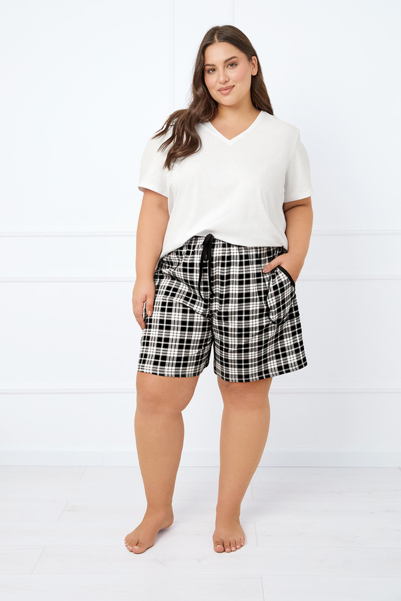 Klara Damen-Pyjamahose kurz Italian Fashion - Druck