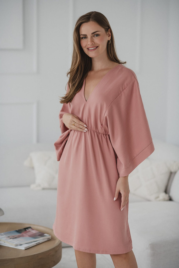 Mama Zen Milk&Love Kräuterrose – Umstands- und Stillkleid aus Tencel