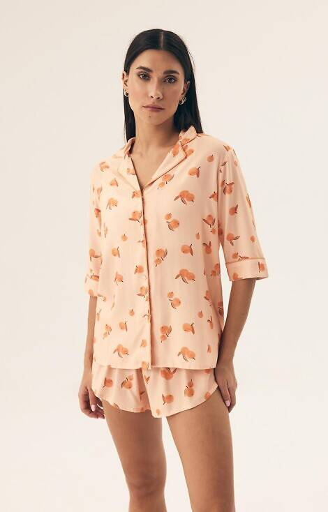 42686 Naranja Damen-Pyjama Henderson – Pfirsich