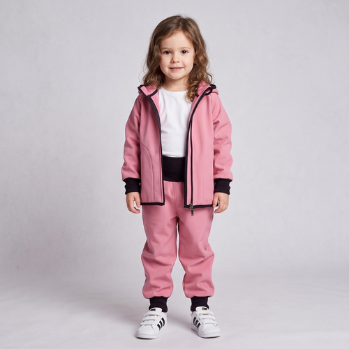 Nicol Hose 229050 Softshell Kinder Fleece hoher Bund mit Bündchen puderrosa