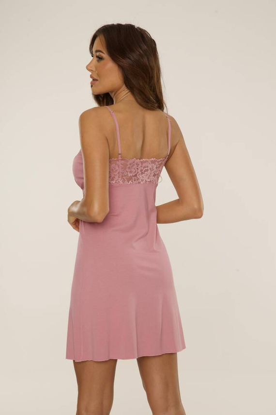 639 Noela De Lafense Nachthemd - schmutzig rosa