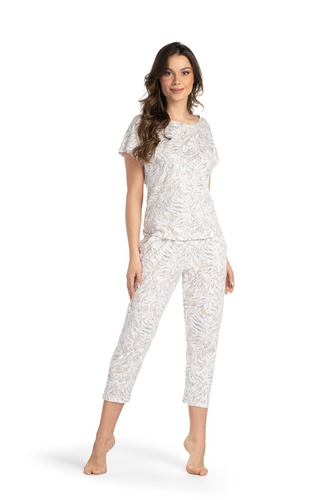 Lilou Belle Reverie Damenpyjama – weißes Zebra