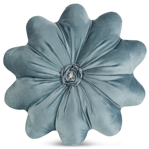 Dekokissen Flores Eurofirany Blume Ø40 cm blue