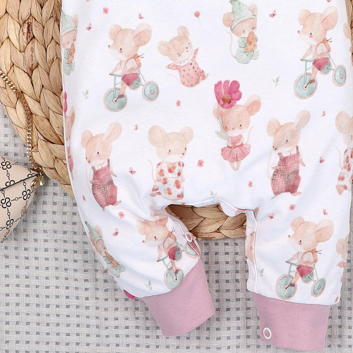 Nini Baby-Strampler Little Mouse 100% Bio-Baumwolle – Hergestellt in Polen
