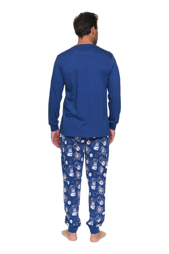 Herren-Pyjama Doctor Nap 7511 Nap Mode 100% Baumwolle Lang Homewear