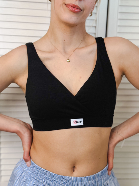 Milk&Love Mombri Klasyk wasserdichter Still-BH black