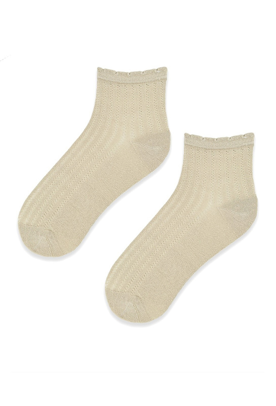 SB120 Jacquard Damensocken Noviti - beige