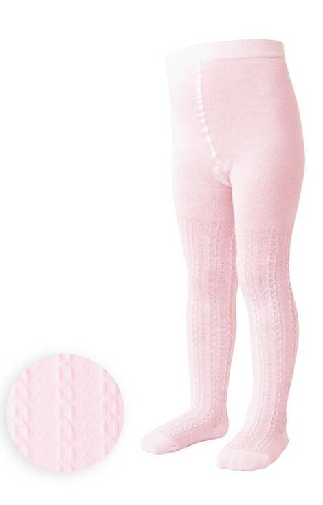 art.071 Braid Mädchenstrumpfhose Steven - hellrosa