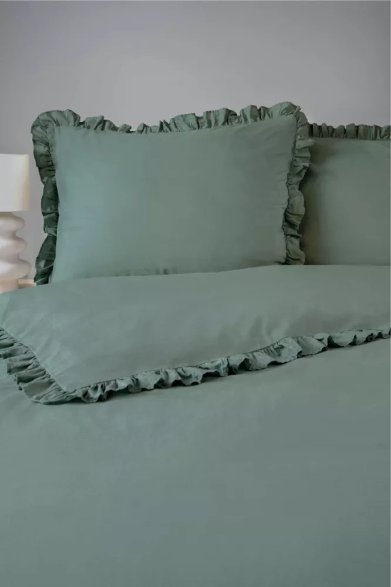 Pure 23 Einfarbige Baumwollbettwäsche Detexpol mint