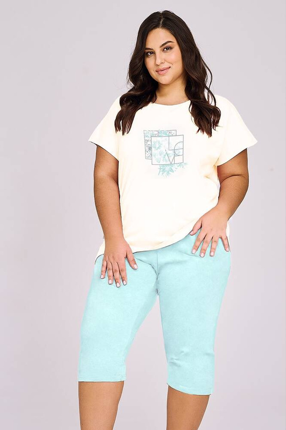 3414 Isla Damen-Pyjama Taro – ecru