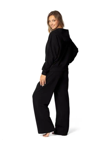 DK-K-B8 Dkaren Damen-Trainingsanzug-Set – Schwarz