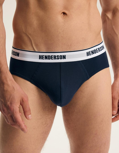 Henderson Free 45786 Herren-Slips 2er-Pack Baumwolle Marineblau