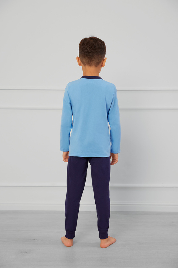 Rex Schlafanzug für Jungen Italian Fashion - blau/blau 