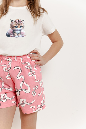 3381, 3382 Nelly Pyjama für Mädchen Taro-Creme