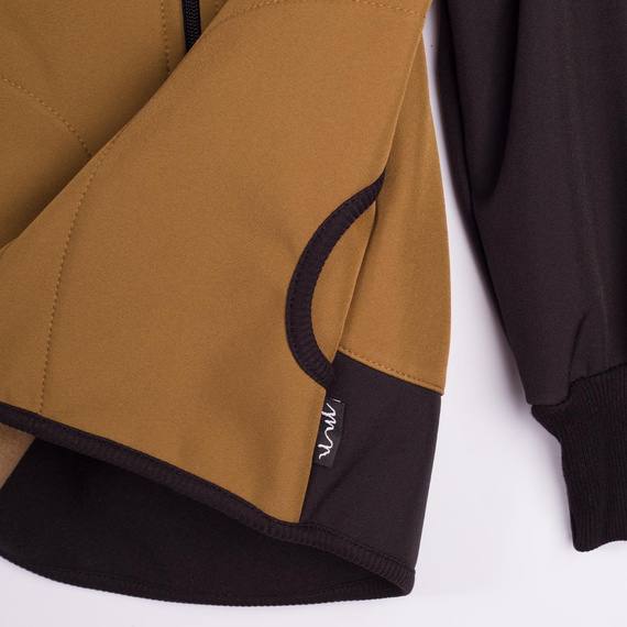 229020 Nicol Softshell-Jacke für Jungen mit Fleece, Kapuze und Reflektoren – olivgrün