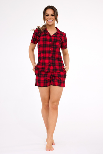 346/424 Tracy 2 Cornette Damenpyjama – kurze Ärmel und Hosen, Baumwolle