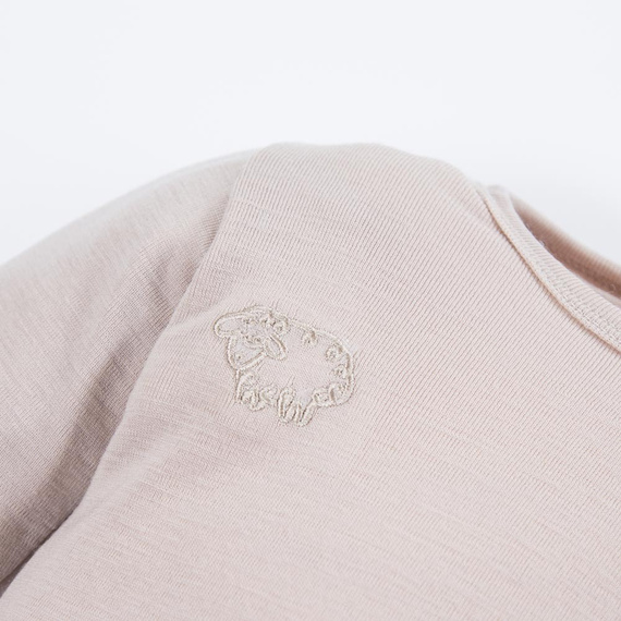 Merino-Body aus Eevi-Merinowolle – Beige