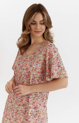 458 Cana Nachthemd – rote Blumen