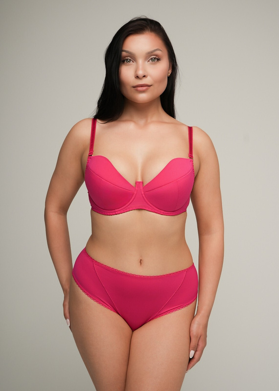2204 Ava Push-up-BH – fuchsia, glatt, attraktiv und feminin