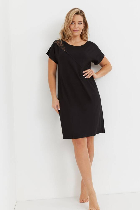 737 Velar Forex Nachthemd - schwarz