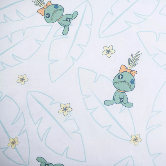 Jerry Fabrics Baumwollbettwäsche Lilo & Stitch Tropical Hugs 100x135 40x60