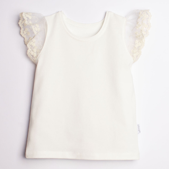Bluse 221138 Nicol weiß Baumwolle mit Spitze elegant Mädchen