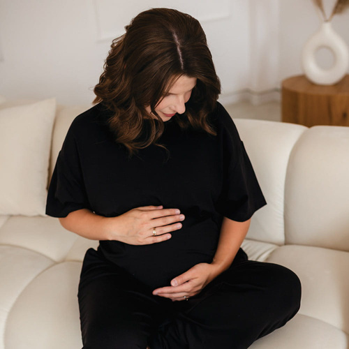 Oversize Damen-T-Shirt Eevi for Women – Baumwolle & Modal | Minimalistischer Stil, Made in Poland