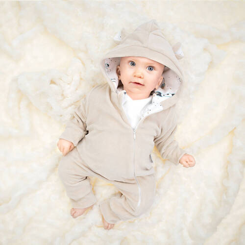 141293 Samtclown mit Futter Nicol – beige