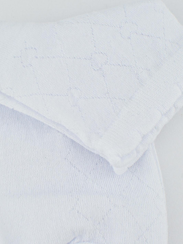 SB119 Jacquard Hearts Noviti Damensocken – weiß