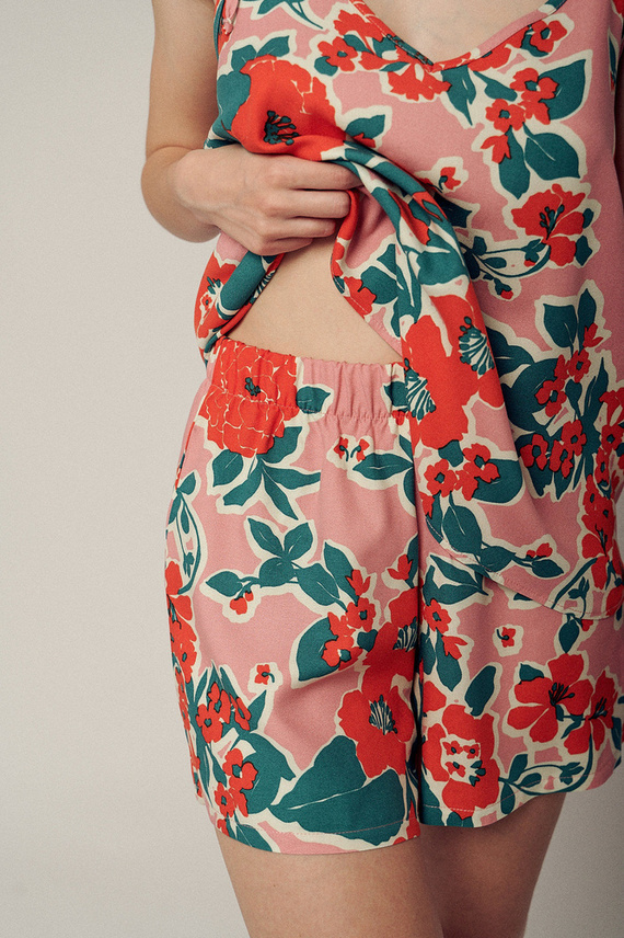 PRE-0067/00S Ina Leaves Pretilo Damenpyjama