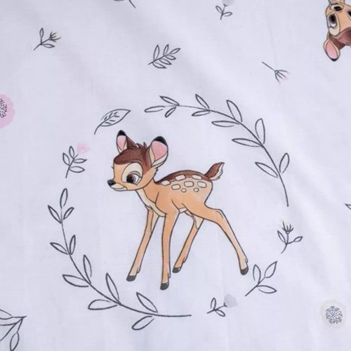 Bambi-Hirsch Baumwollbettwäsche für ein Bett von Jerry Fabrics, Beige